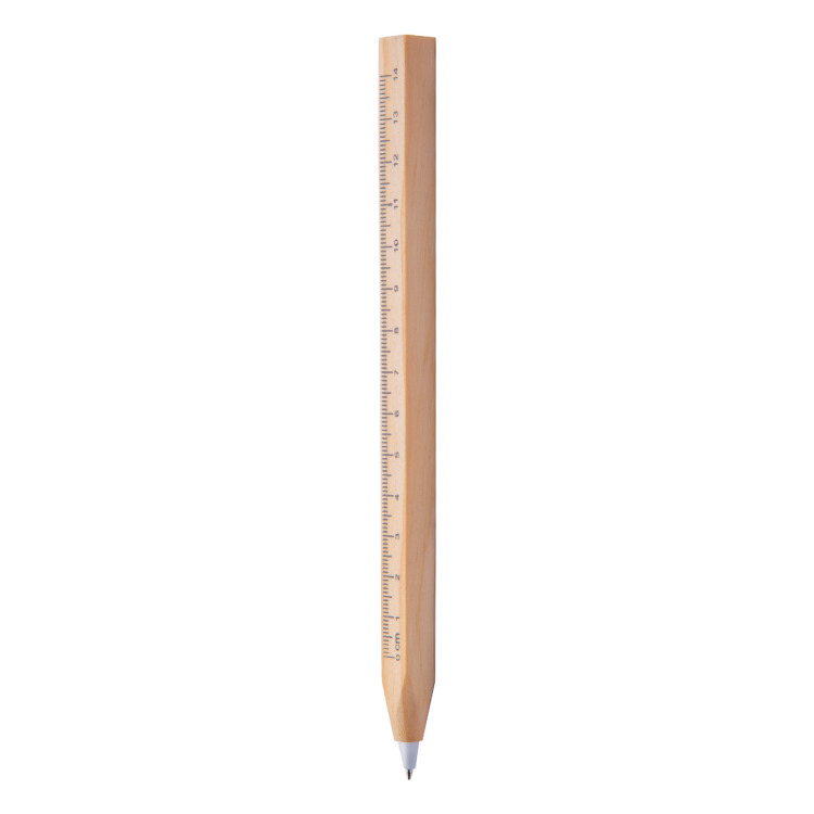 Burnham Black Stylo à bille avec règle naturelle