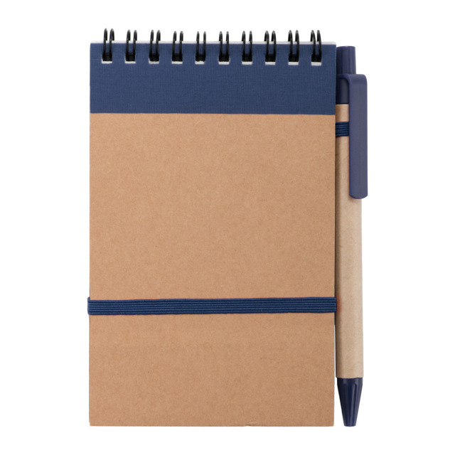 Ecocard Bloc notes bleu foncé