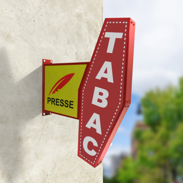 Enseigne tabac rétroéclairage