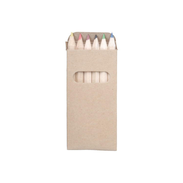 Kitty Set de 6 crayons de couleurs naturelle