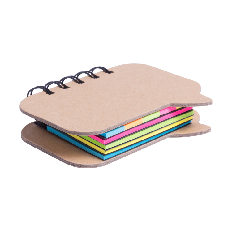 Lazza Bloc-notes feuilles adhésives naturelle