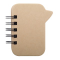 Lazza Bloc-notes feuilles adhésives naturelle