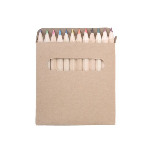 Lea Set de 12 crayons de couleurs naturelle