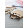 Lea Set de 12 crayons de couleurs naturelle