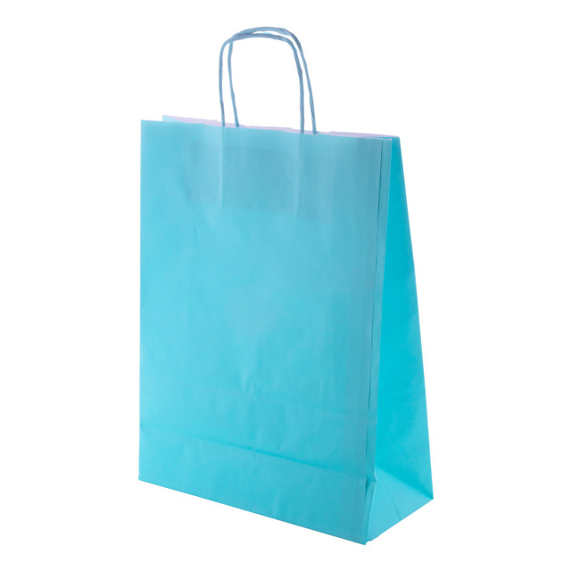 Mall Sac en papier bleu clair