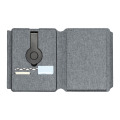 Morrison Carnet de notes chargeur sans fil pour ordinateur portable gris foncé