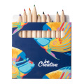 Penxil 12 Set de 12 crayons en bois multi-couleurs