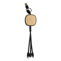 Rabsle Cable chargeur USB noir