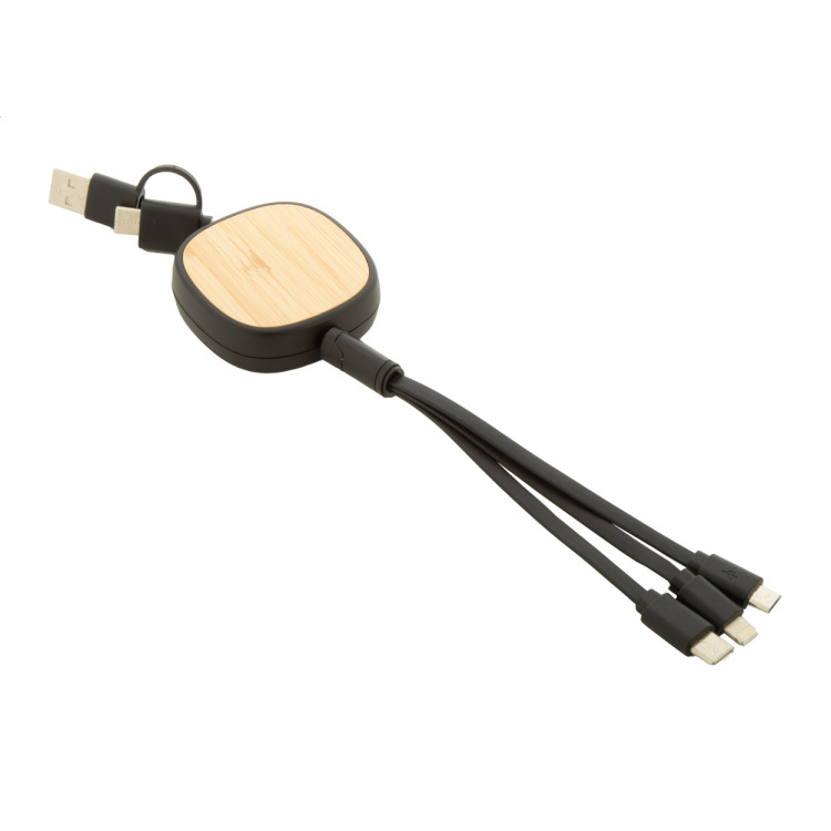 Rabsle Cable chargeur USB noir