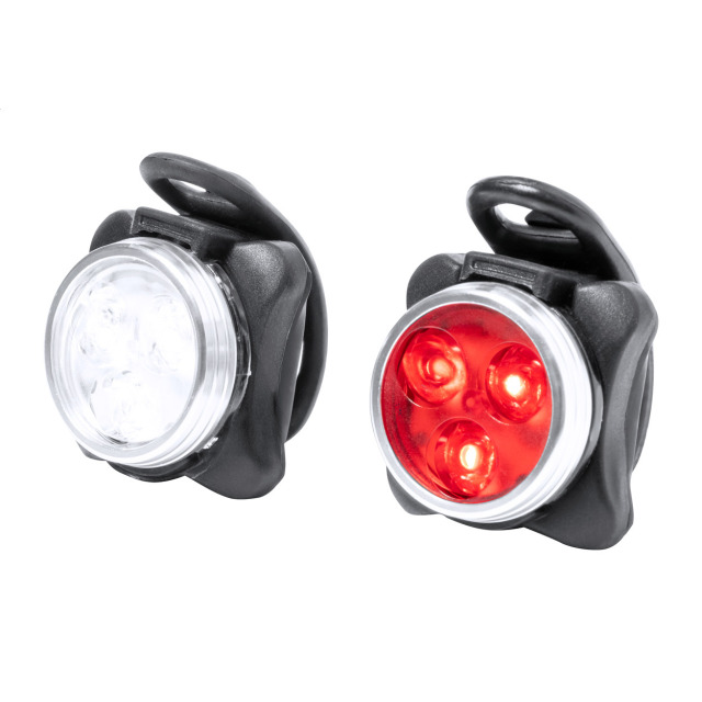 Remko Set lampes pour vélo rechargeable noir