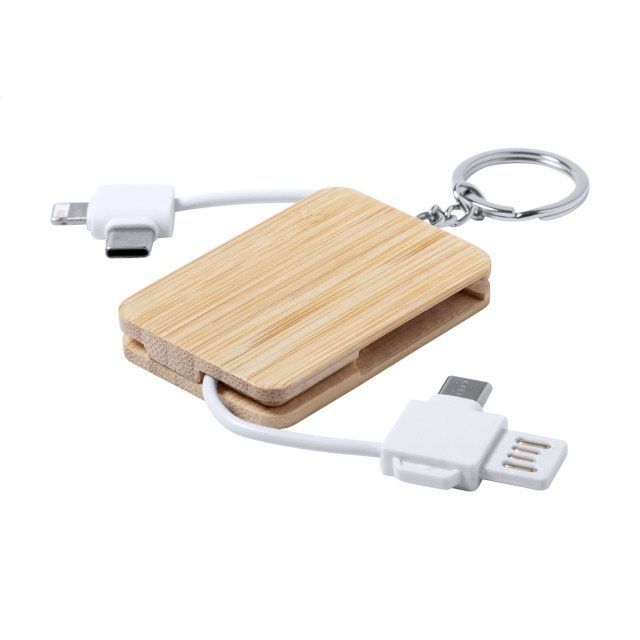 Rusell Porteclés chargeur USB blanc