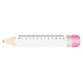 Sharpy 12 Règle 12cm en forme de crayon blanc