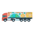 Trucker 15 Règle 15 cm, camion blanc