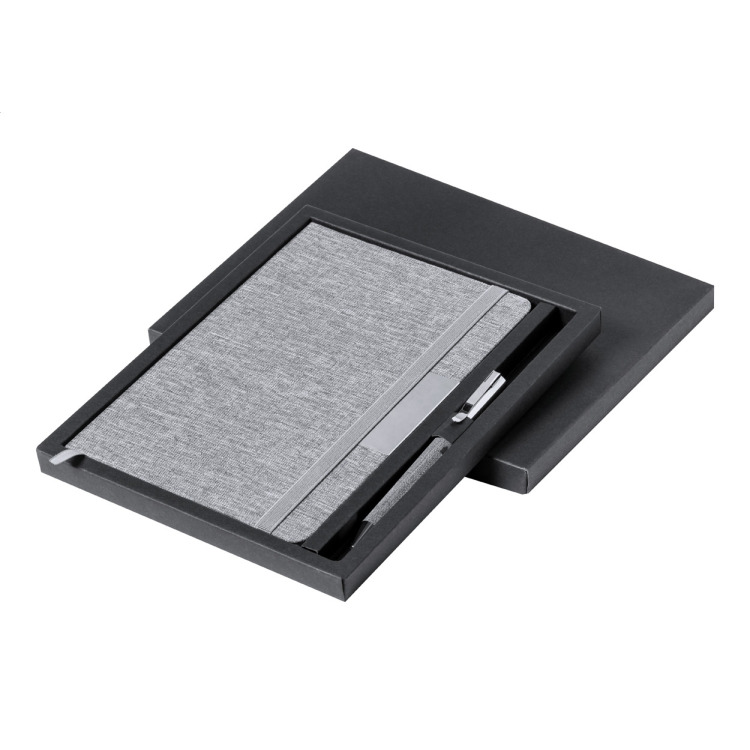 Wendam Carnet de notes stylo gris