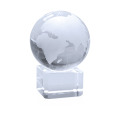 World Globe en verre transparent